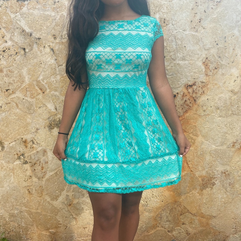 Aqua dress